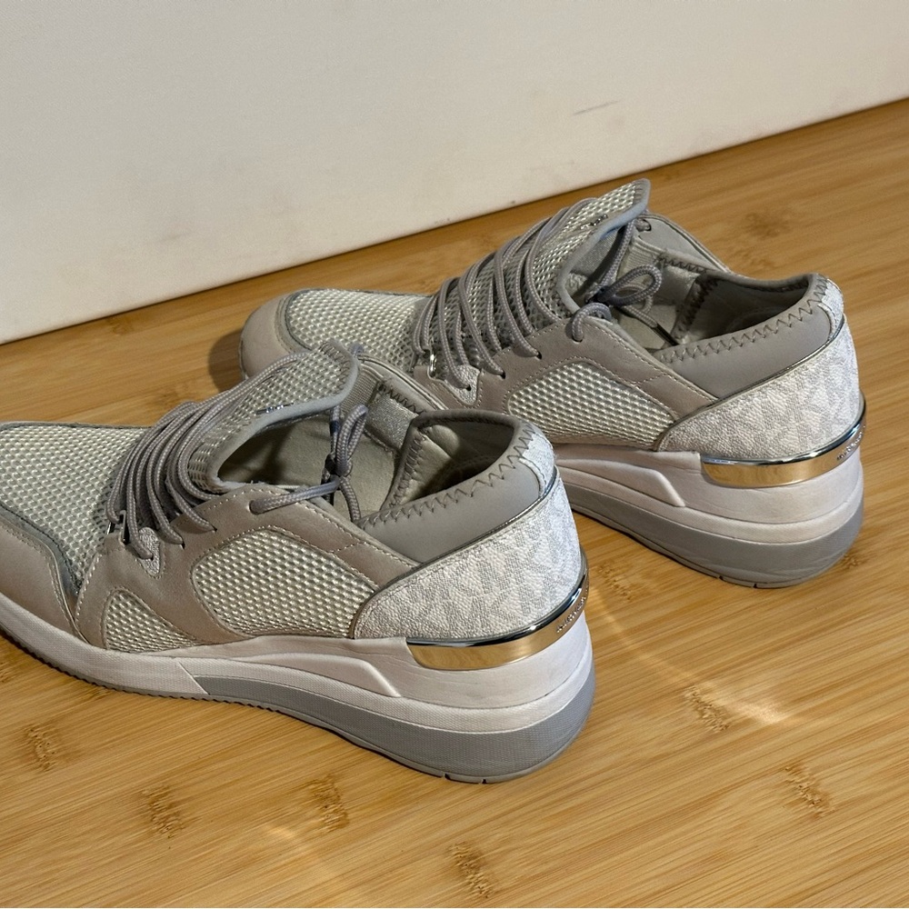 Michael Kors Silver Athletic Shoes